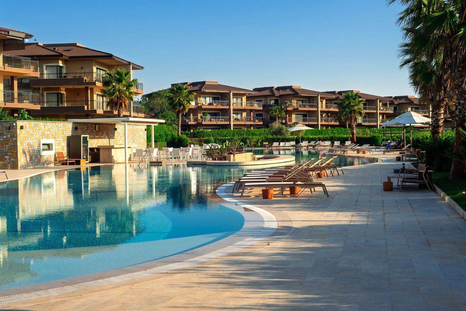 Resort pool and hospitality facility