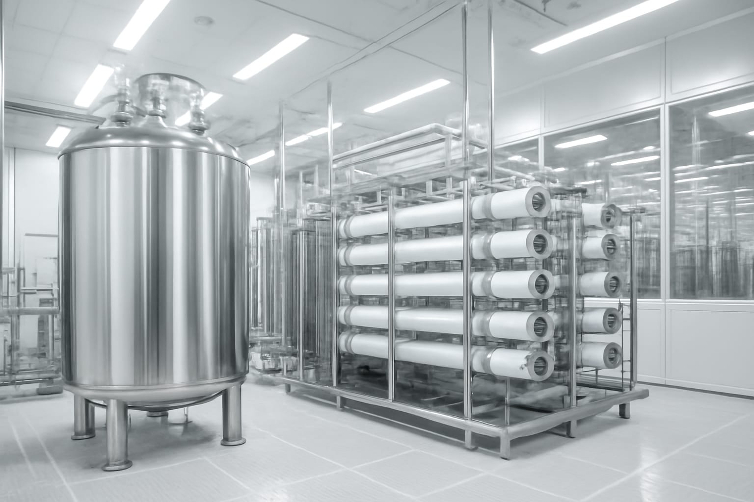 Semiconductor facility ultra-pure water system